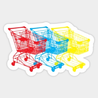 Shopping Carts RBY Sticker